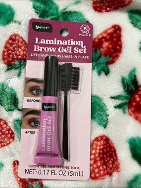 b.pure Lamination Brow Gel Set - Pink Packaging